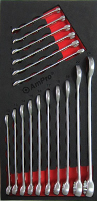 T40197 Набор комбинированных ключей 6-24мм,16 пр., в мягком ложементе