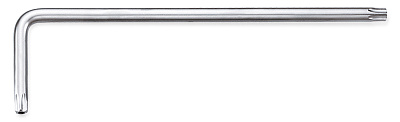 Ключ Г-образный TORX T27, экстрадлинный с отверстием L=145 мм TOPTUL AIBE2715